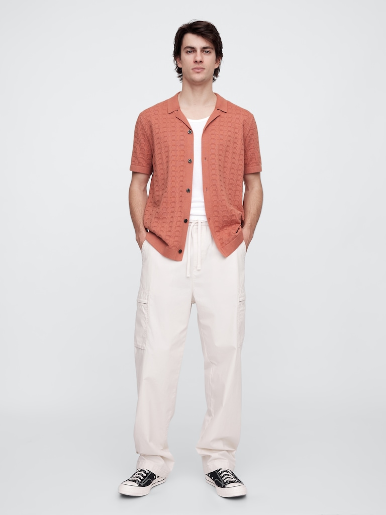 Textured Sweater Vacay Shirt