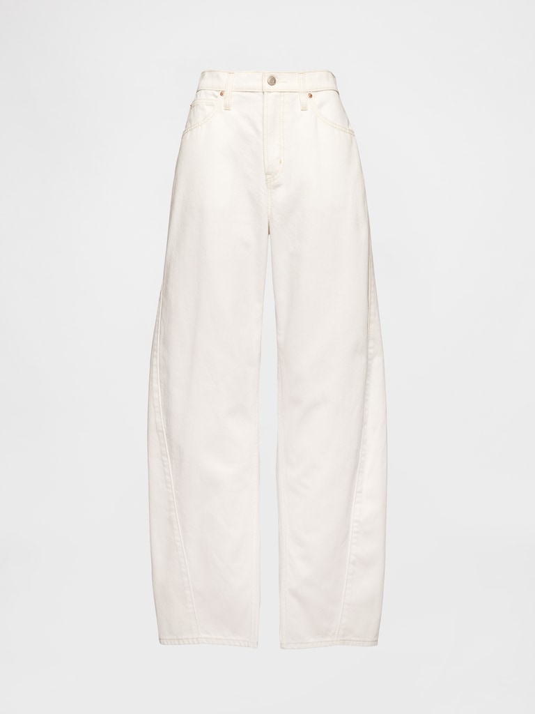 High Rise Barrel Jeans
