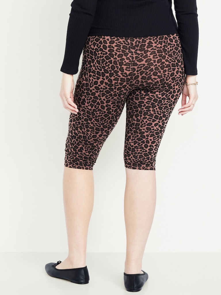 High-Waisted Fashion Layering Capri Legging