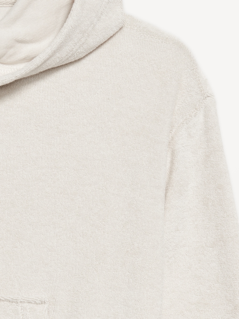 Cropped Terry Zip Hoodie