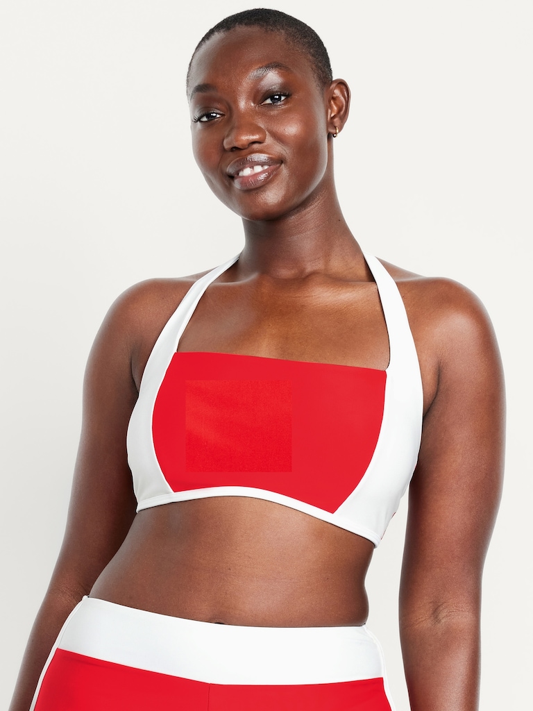 Matte Halter Swim Top