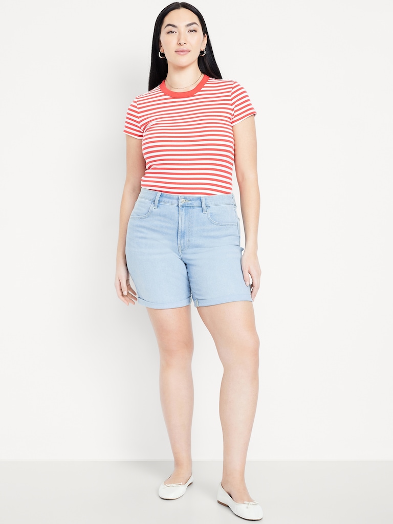 High-Waisted Wow Jean Shorts -- 7-inch inseam