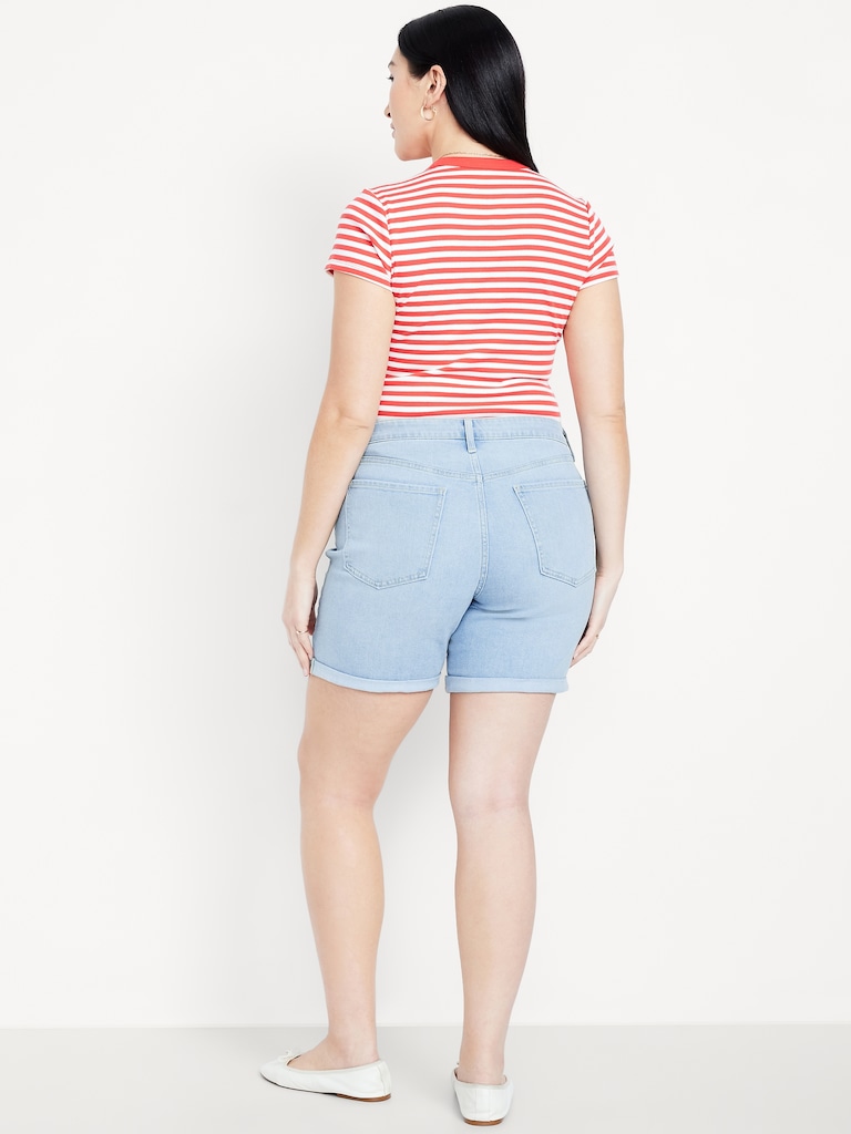 High-Waisted Wow Jean Shorts -- 7-inch inseam