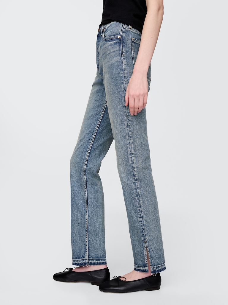 High Rise '90s Slim Straight Jeans
