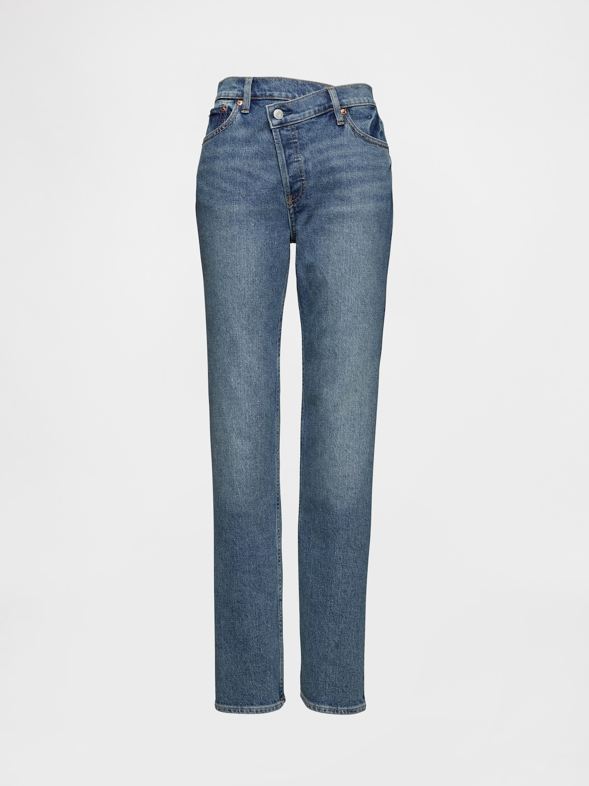 High Rise Crossover '90s Slim Straight Jeans