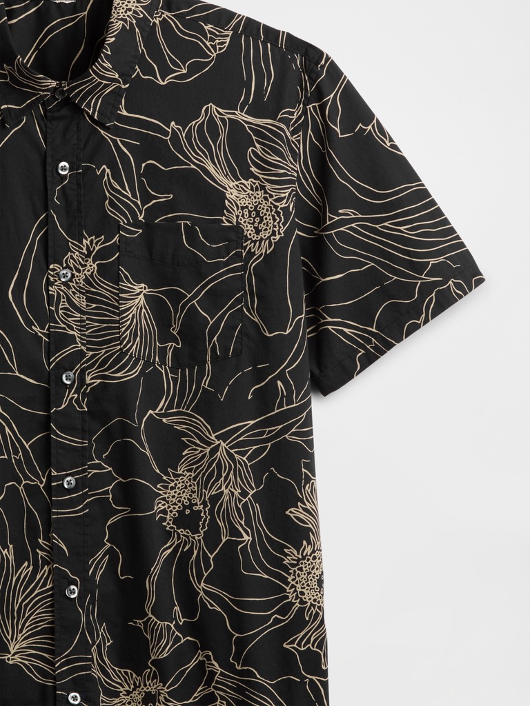 Stretch Poplin Shirt in Standard Fit