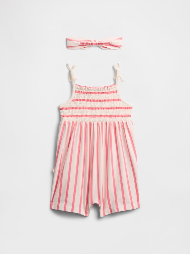 Baby Headband Romper Outfit Set