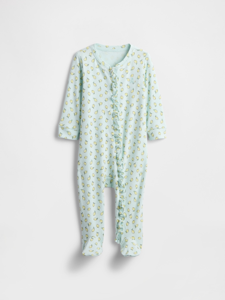 Baby Print Two-Way Zip One-Piece