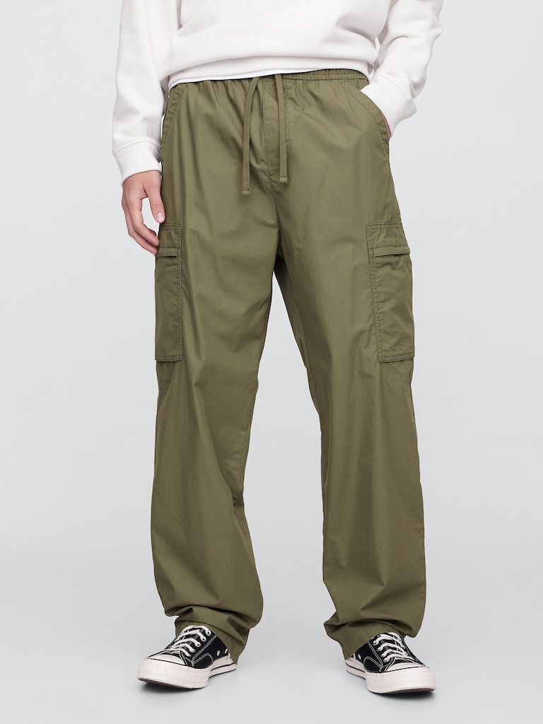 Baggy Pull-On Cargo Pants