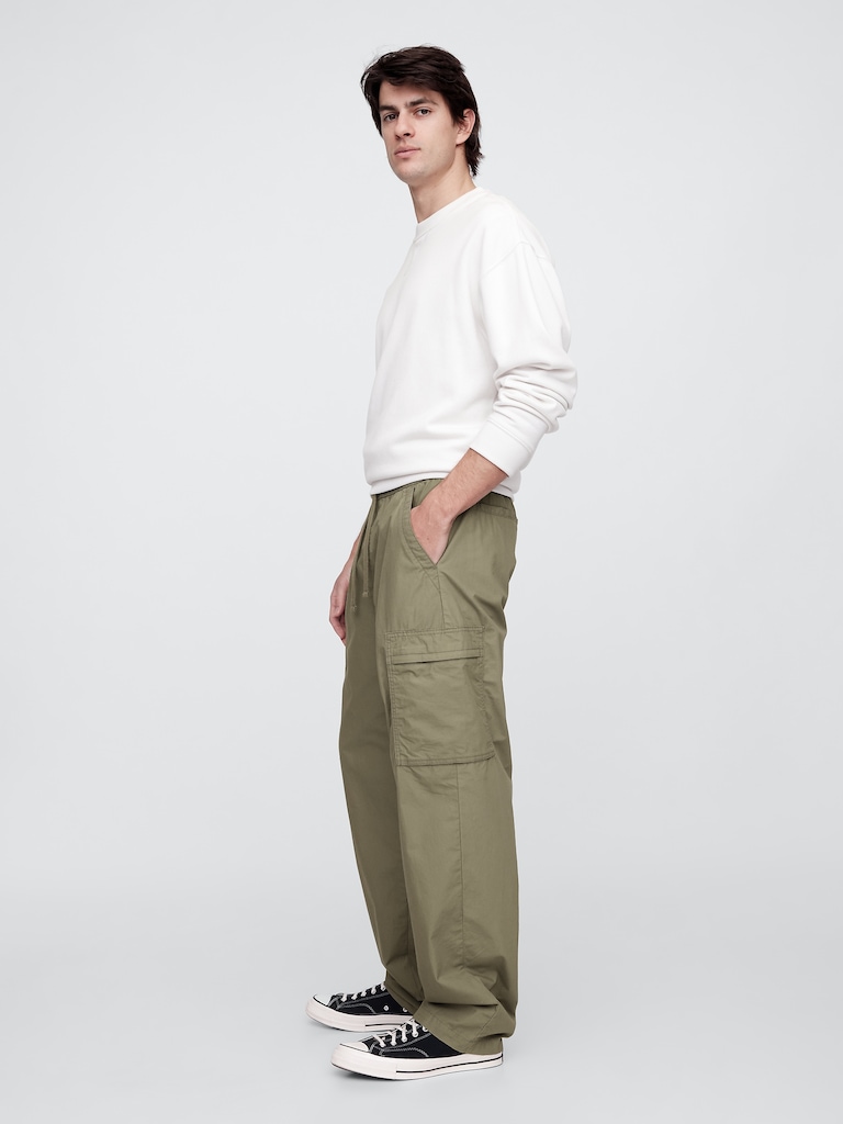 Baggy Pull-On Cargo Pants