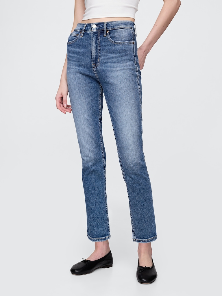 High Rise Vintage Slim Jeans