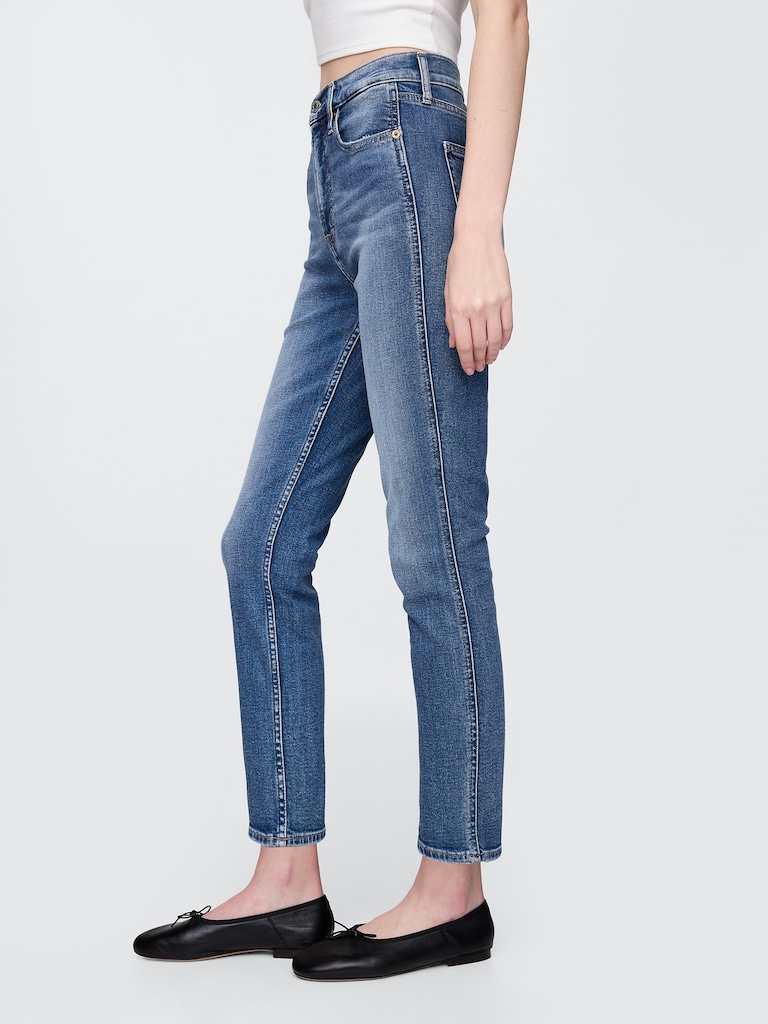 High Rise Vintage Slim Jeans