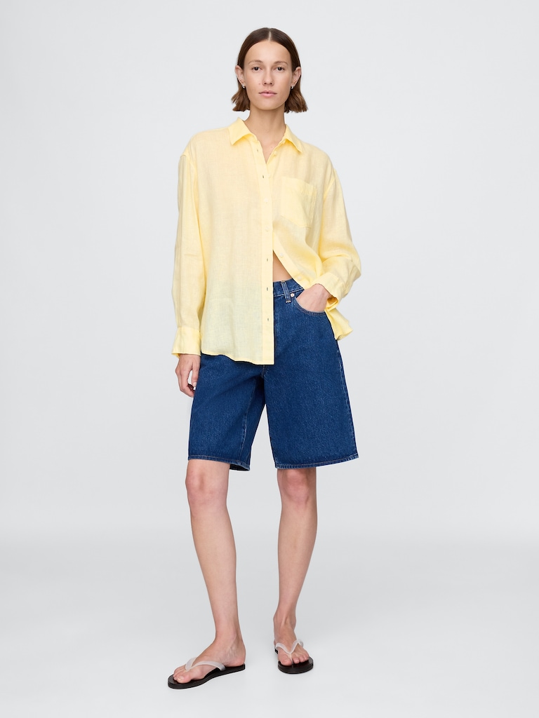 100% Linen Oversized Shirt