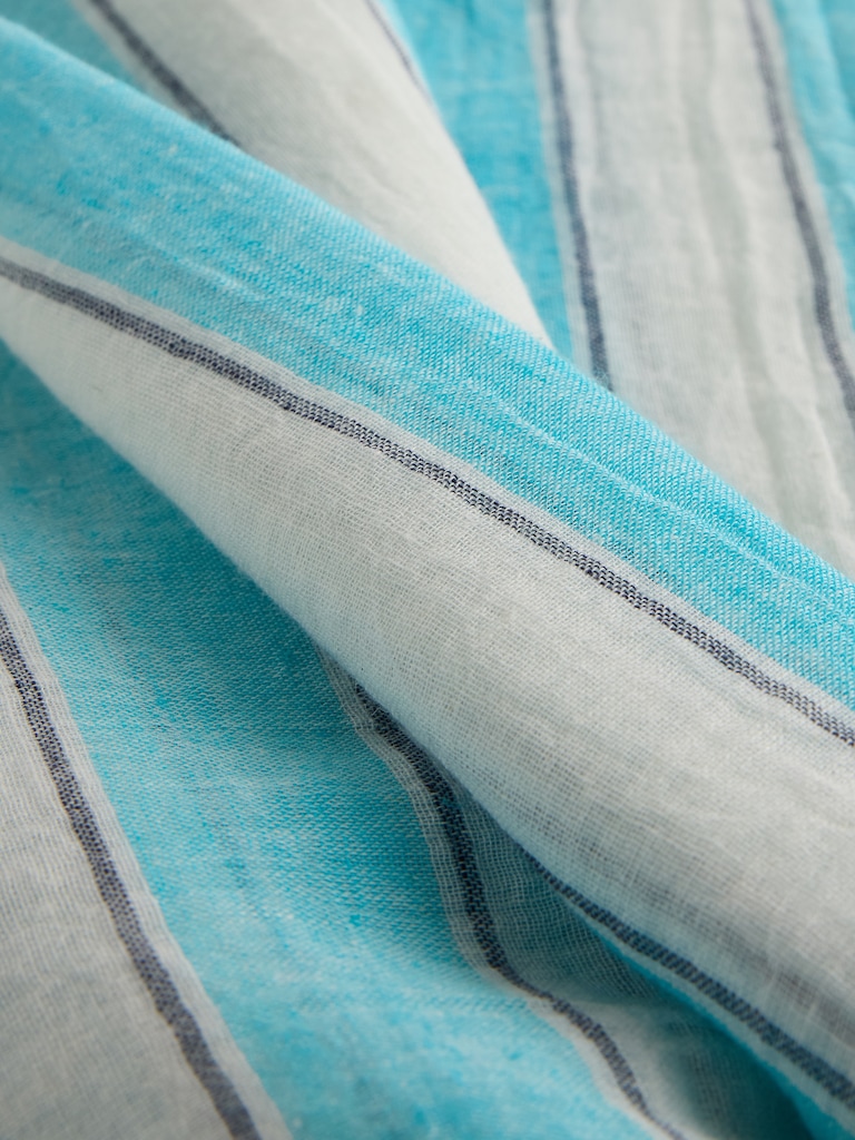 Linen-Cotton Striped Sarong