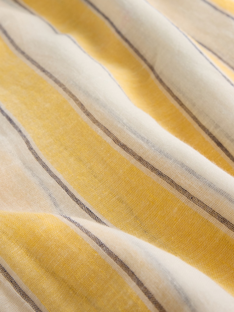 Linen-Cotton Striped Sarong