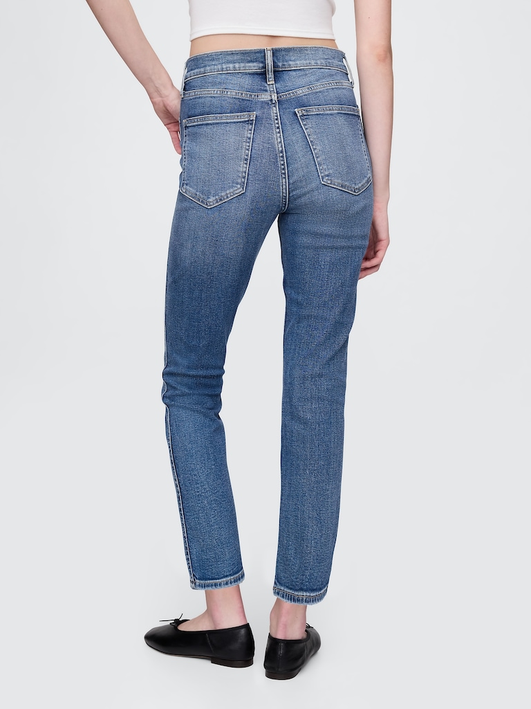 High Rise Vintage Slim Jeans