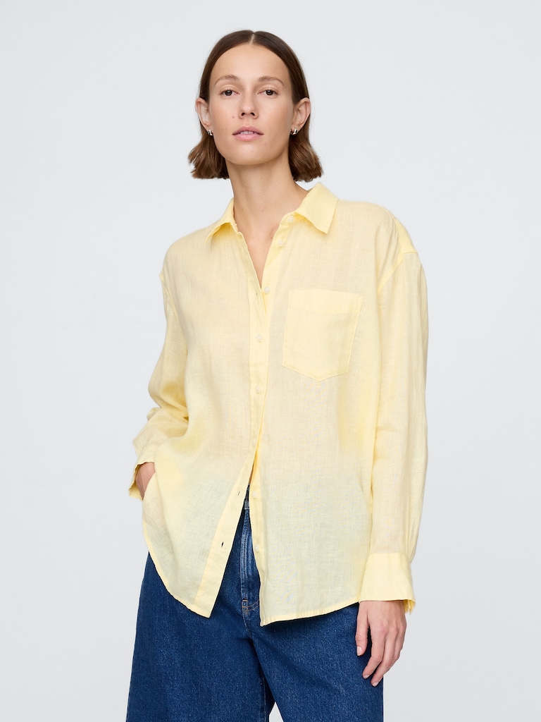 100% Linen Oversized Shirt