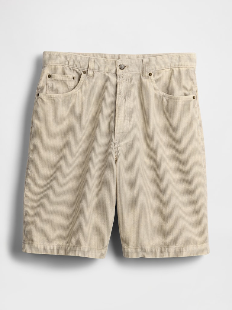 Washed Corduroy Shorts