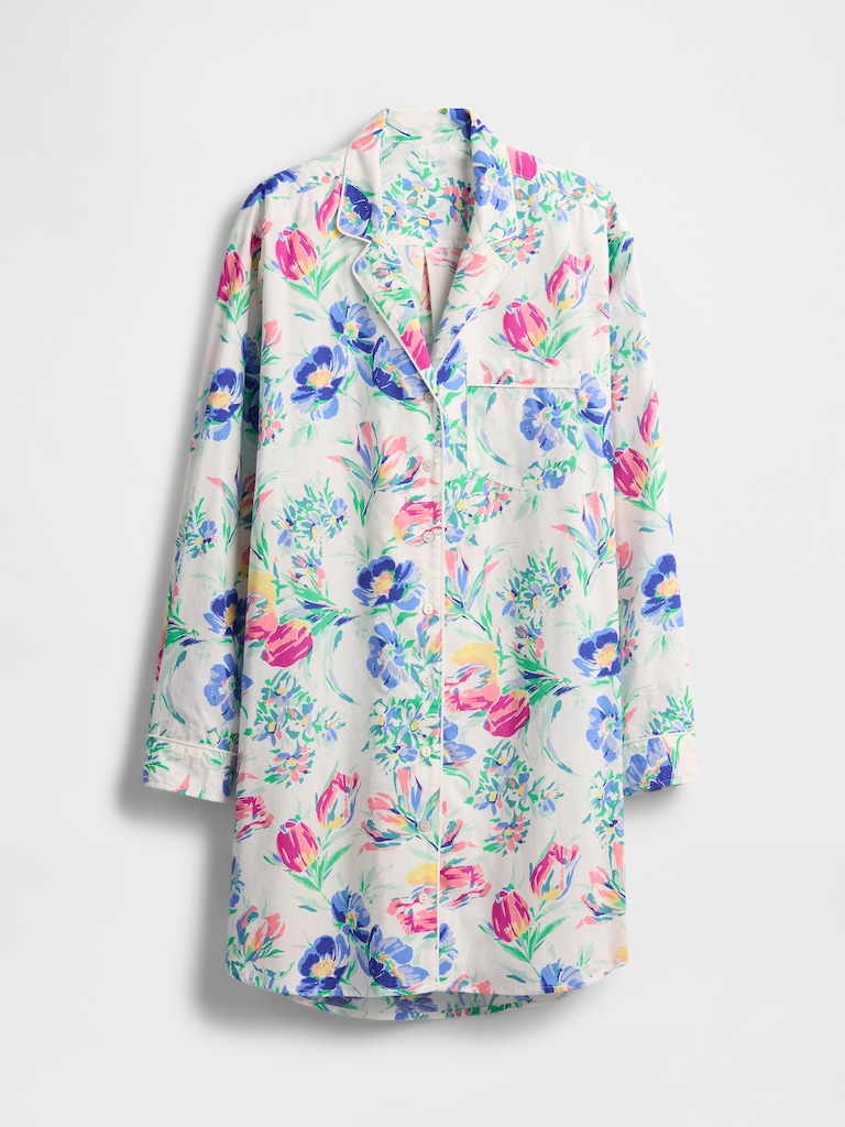 Poplin PJ Shirtdress