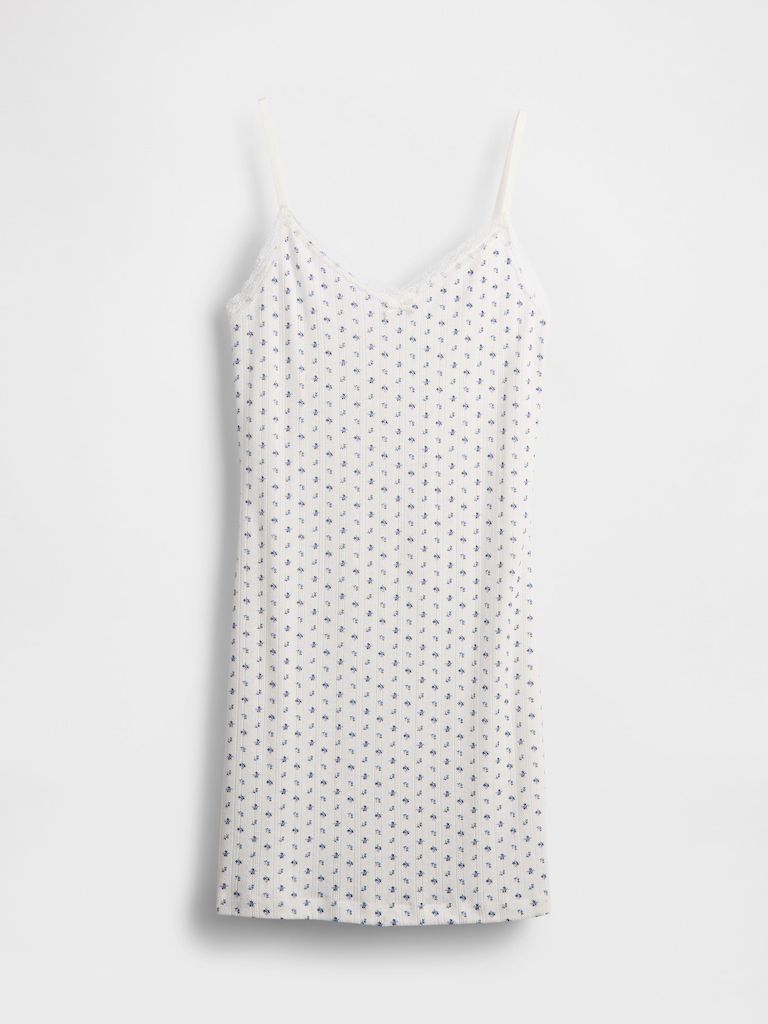 Pointelle PJ Slip Dress