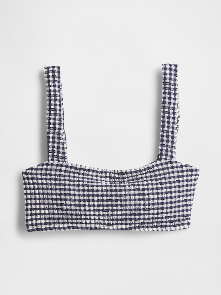 Colorblock Bandeau Bikini Top