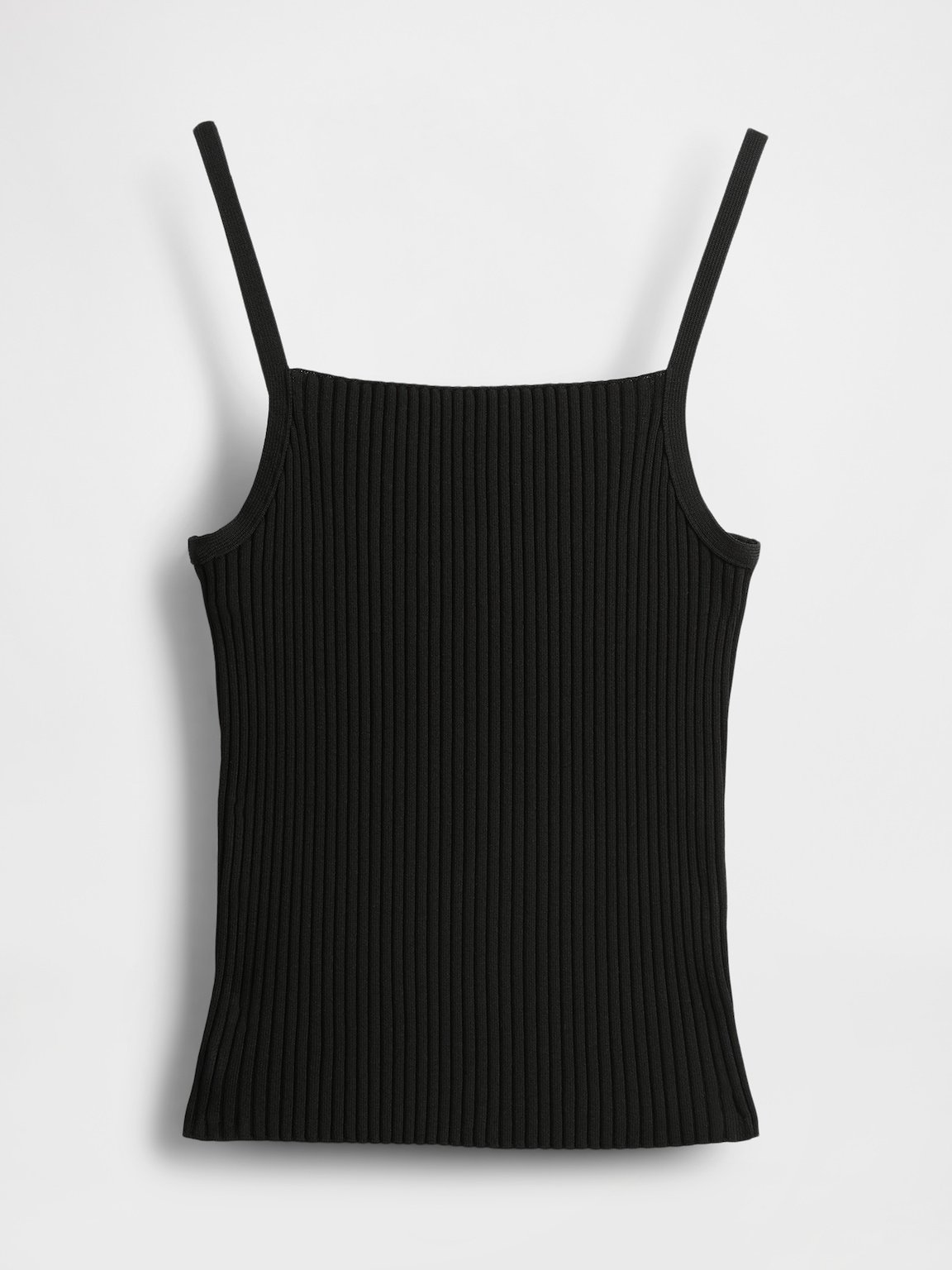 Rib Sweater Crop Tank Top