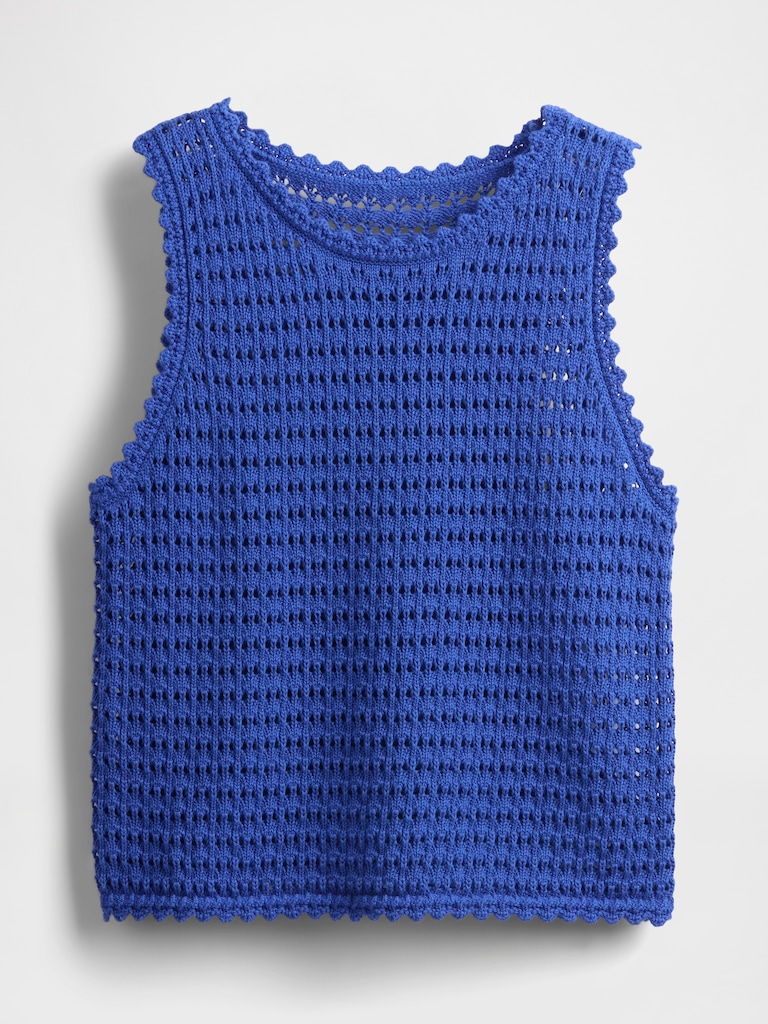 100% Cotton Crochet Tank Top