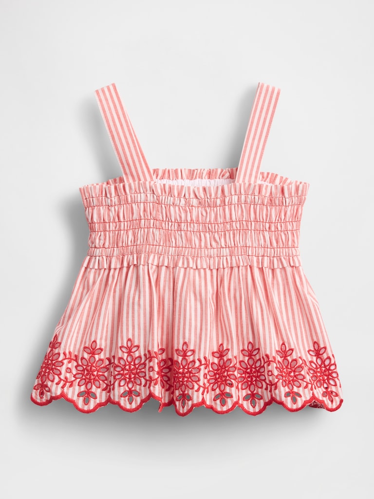 Baby & Toddler Smocked Eyelet Top