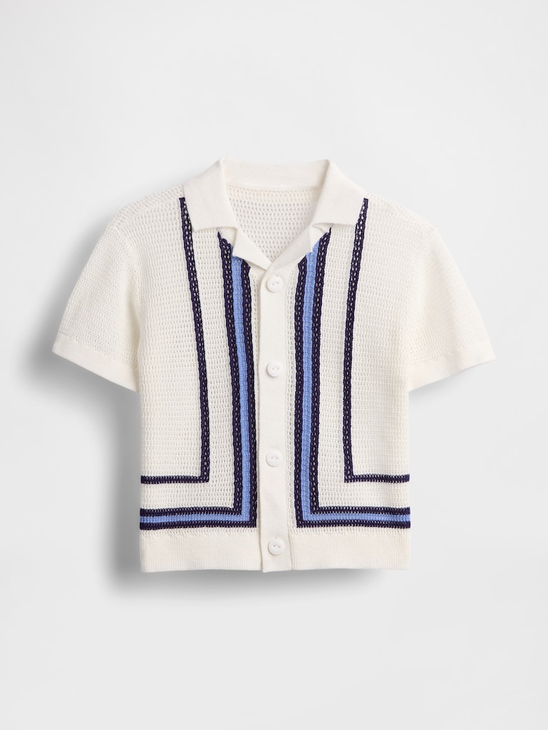 Baby & Toddler Border Stripe Sweater Shirt