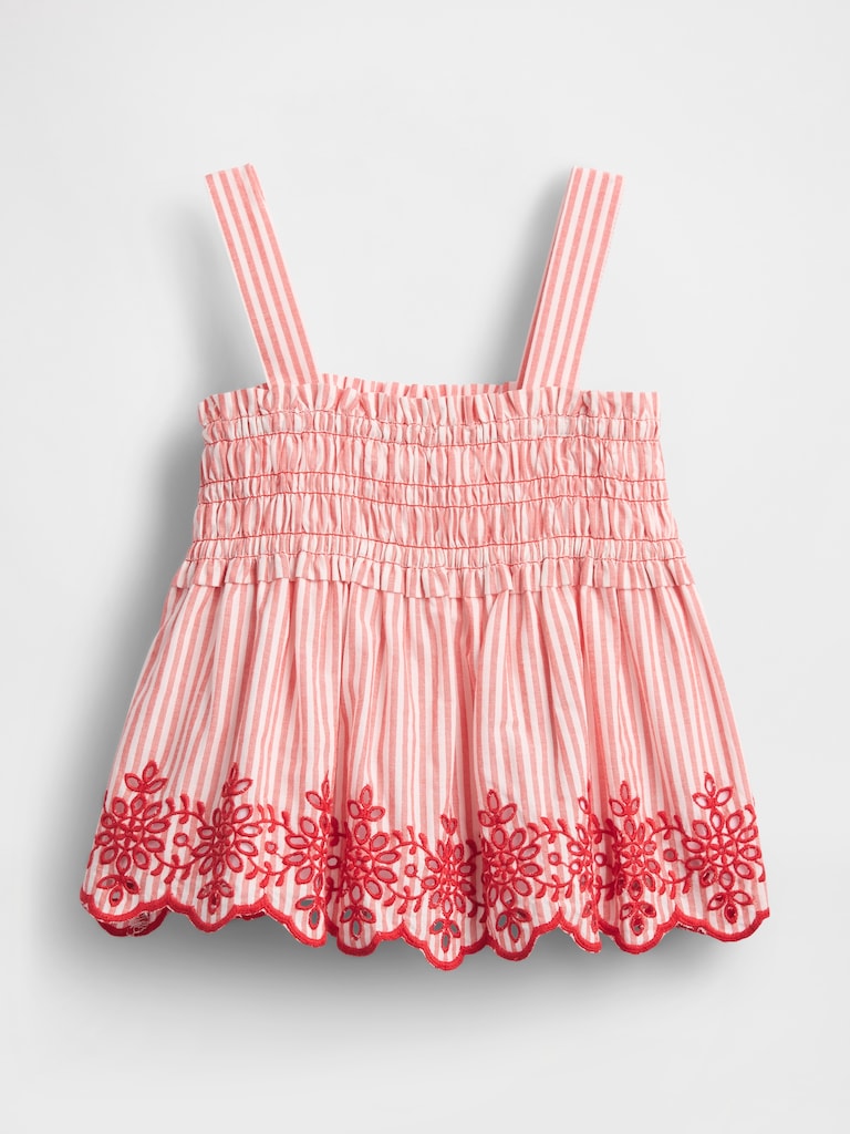 Baby & Toddler Smocked Eyelet Top