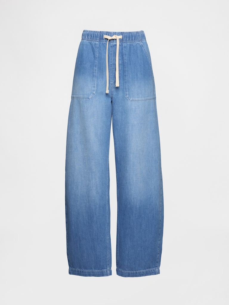 High Rise Easy Barrel Jeans