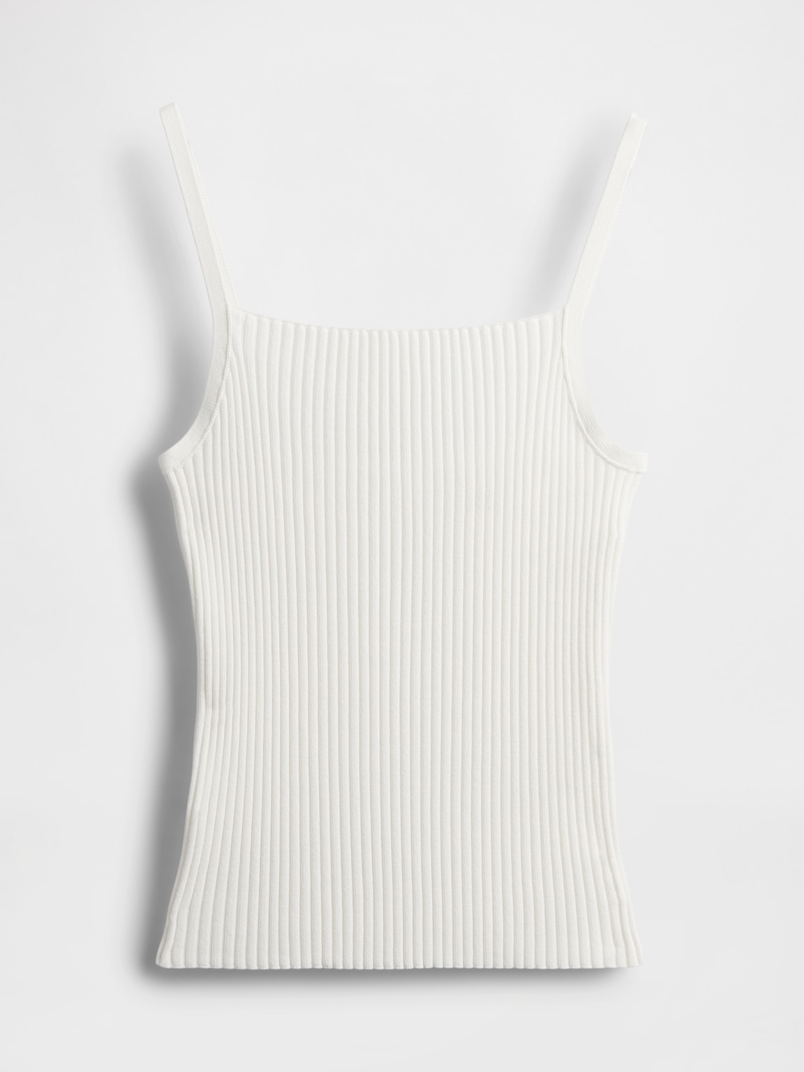 Rib Sweater Crop Tank Top