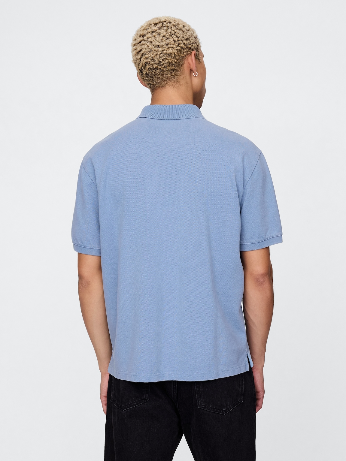 Relaxed Pique Polo Shirt