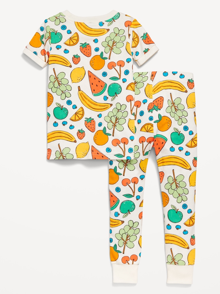 Printed Snug-Fit Pajama Set for Toddler & Baby