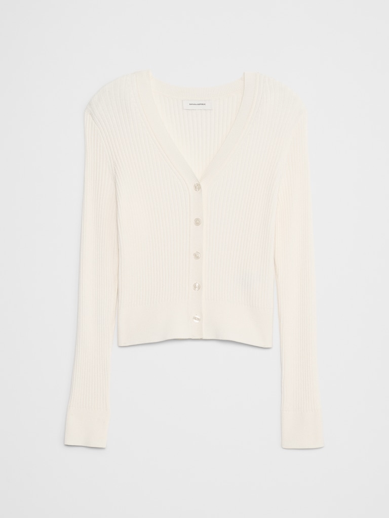 Ribbed Cardigan Sweater