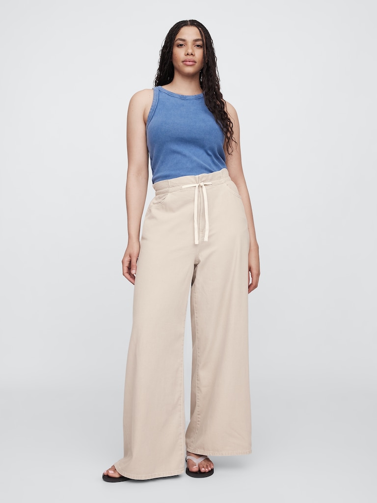 High Rise SuperLight Pull-On Baggy Jeans