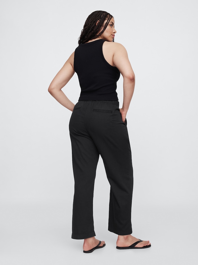 Mid Rise Easy Twill Pants