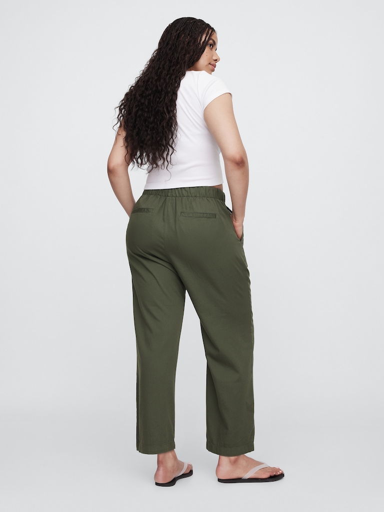 Mid Rise Easy Twill Pants