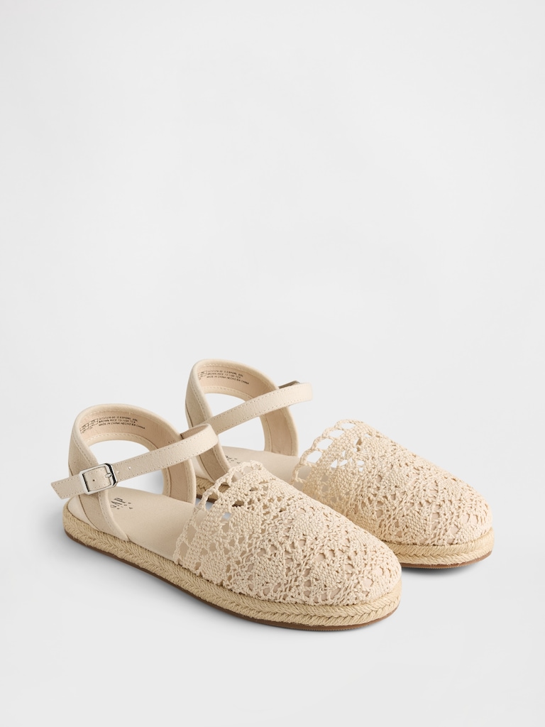 Kids Crochet Espadrilles