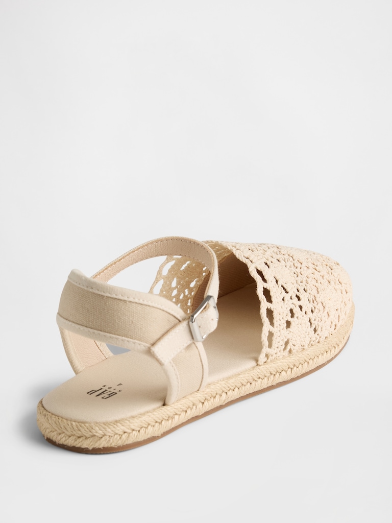 Kids Crochet Espadrilles