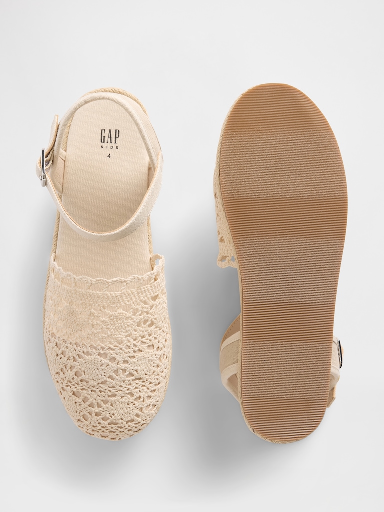 Kids Crochet Espadrilles
