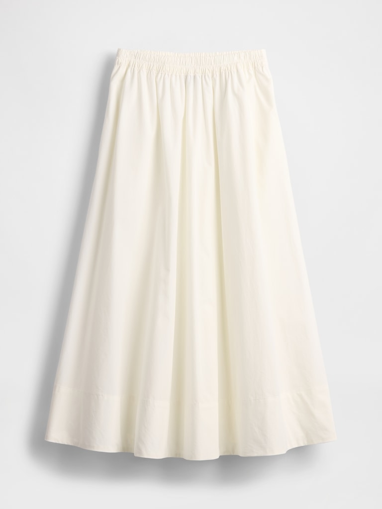 Poplin Maxi Skirt