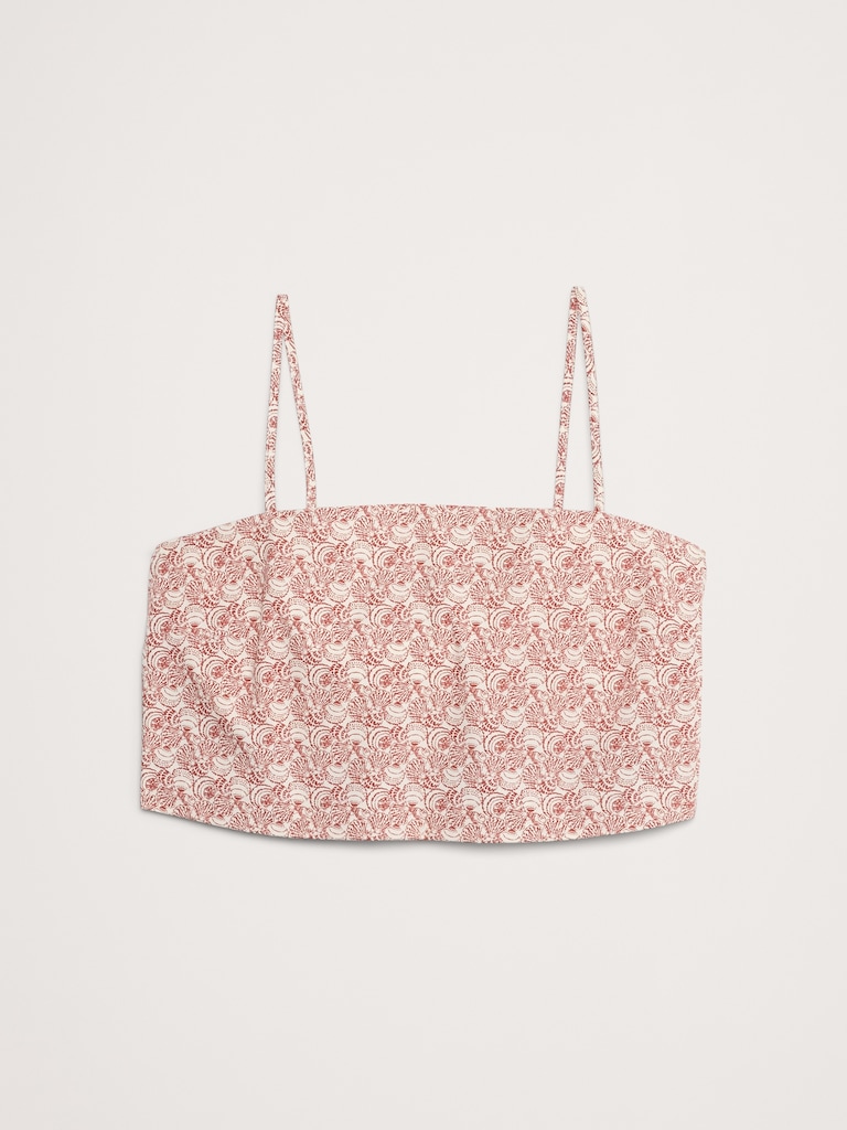 Cotton Poplin Cropped Cami