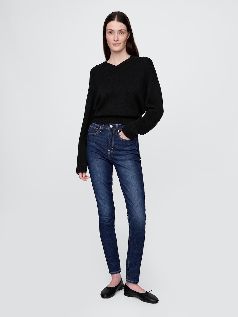 High Rise True Skinny Jeans