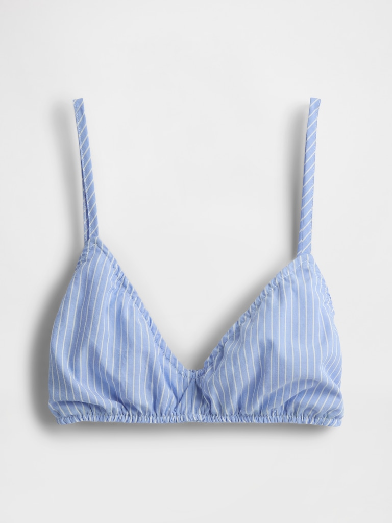 Poplin Triangle Bralette
