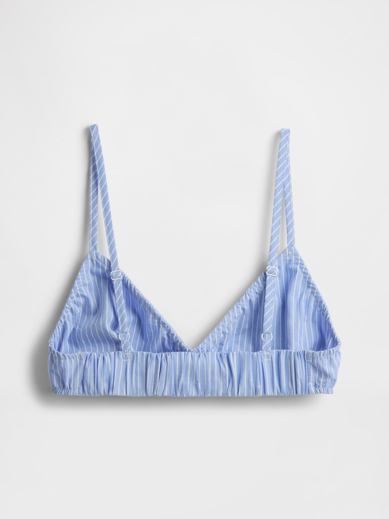 Poplin Triangle Bralette