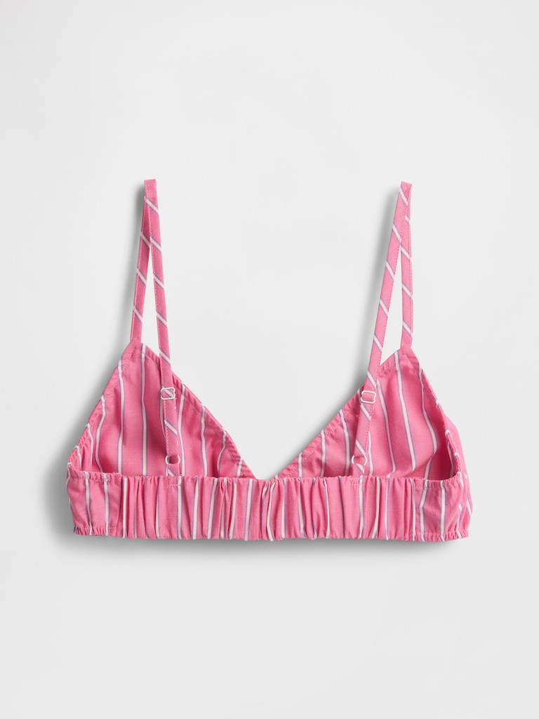 Poplin Triangle Bralette