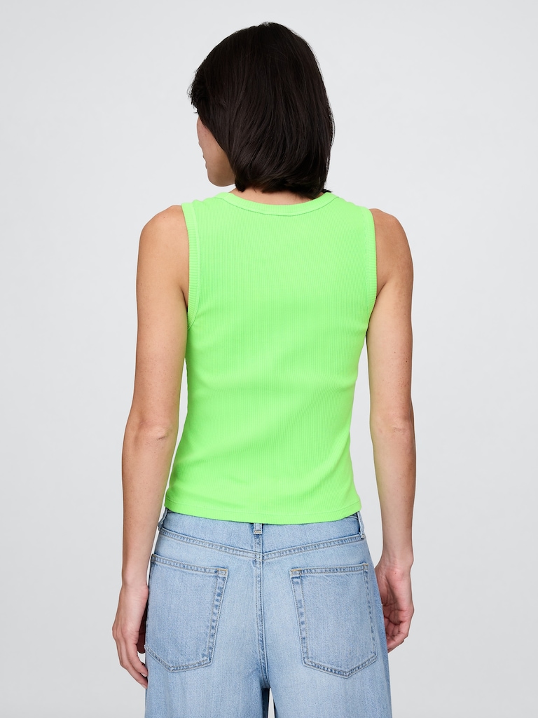 Rib Scoop Tank Top