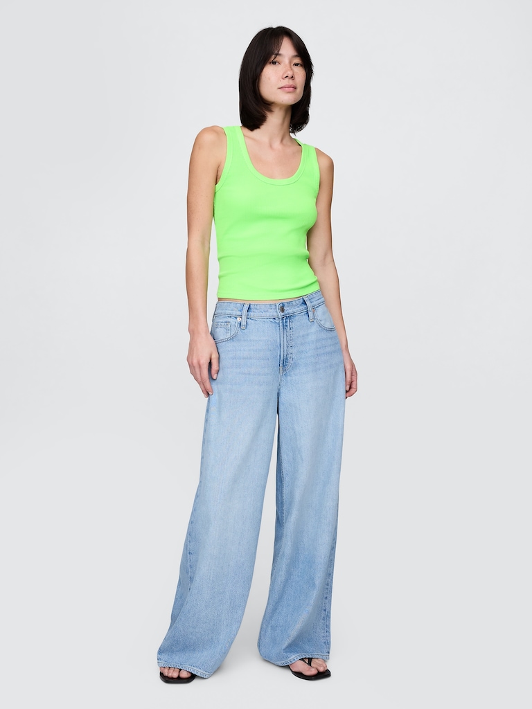 Rib Scoop Tank Top