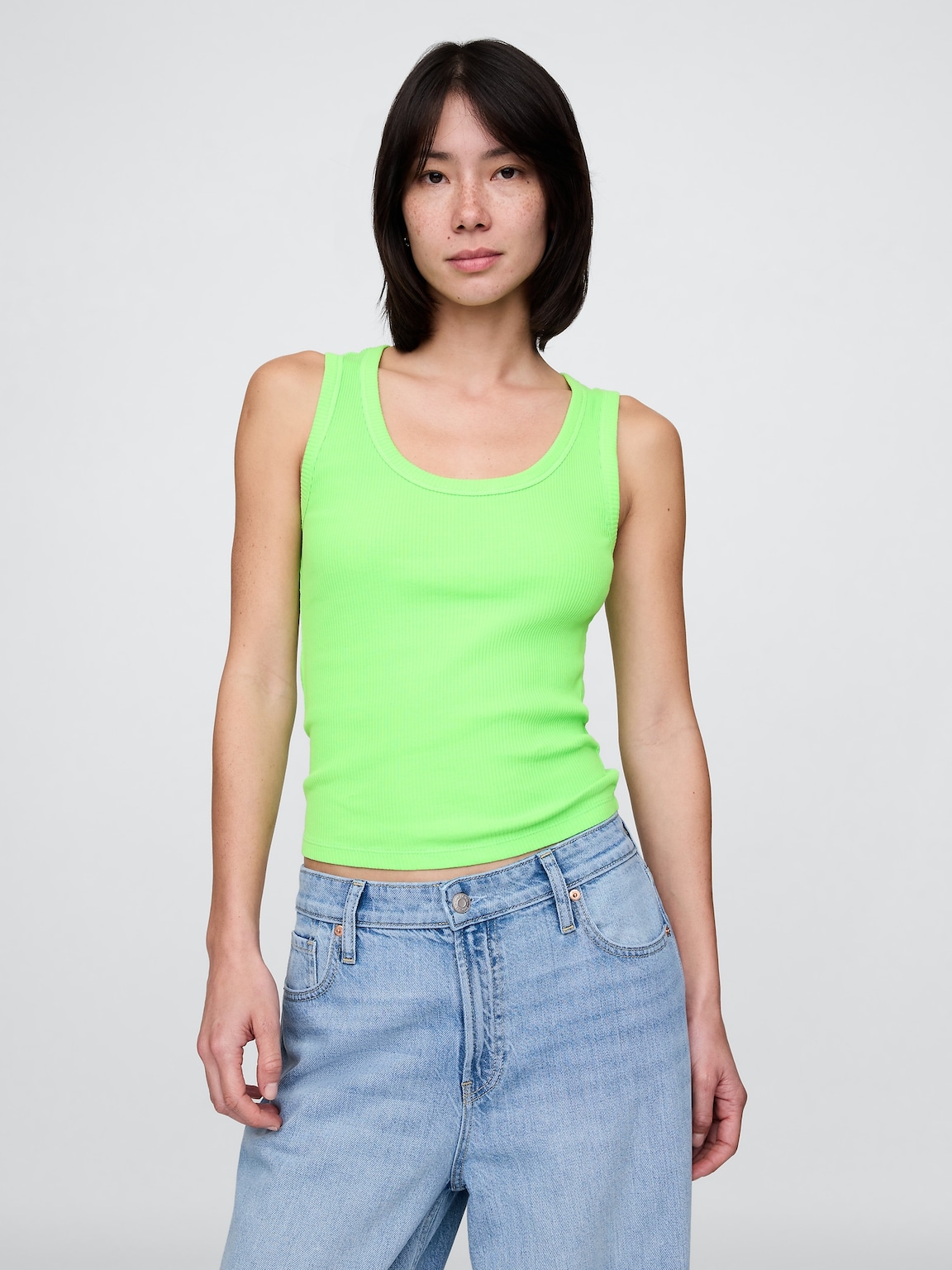 V-Neck Hardware One-Piece Swimsuit